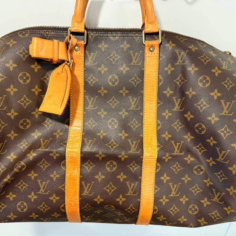 ❌SOLD❌Louis Vuitton Monogram Keepall 50 FEDEX 3922 8193 1116 - Picture 10 of 14